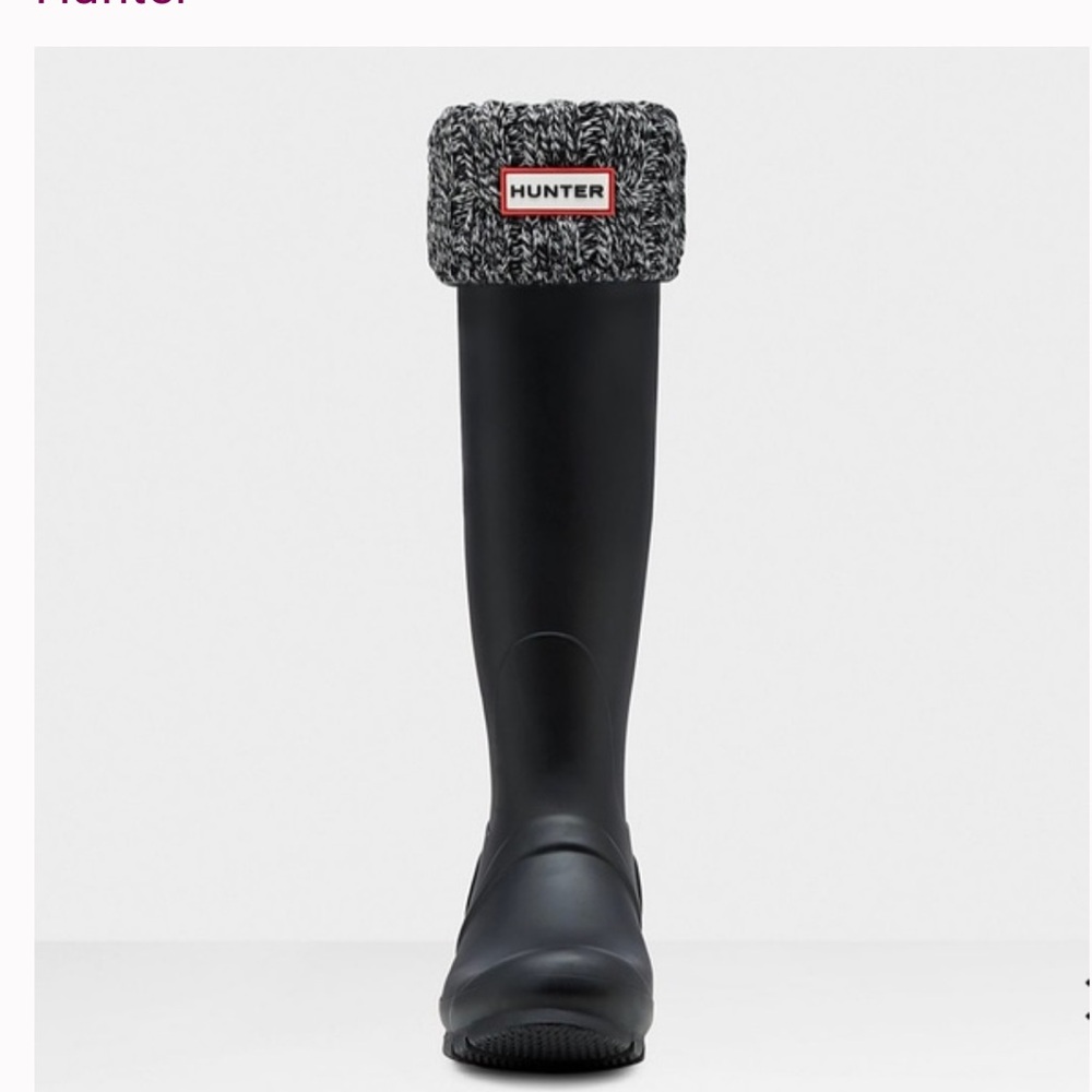 🖤🖤Hunter Cable Knitted Cuff Boot Socks (for original short boot)